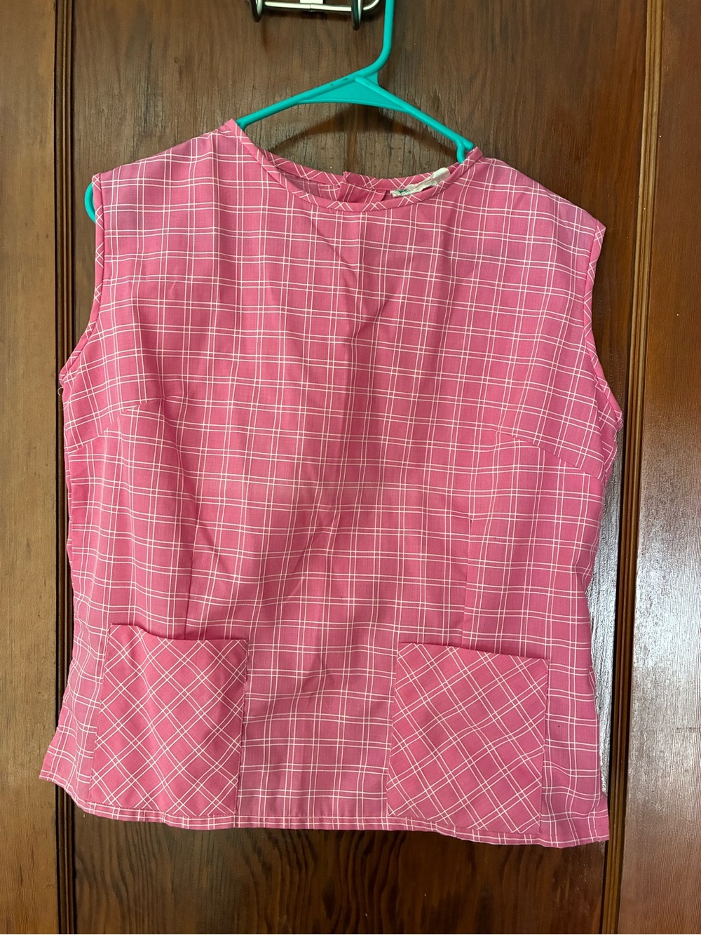 Vintage Sleeveless Pink Plaid Top 💕💕💕